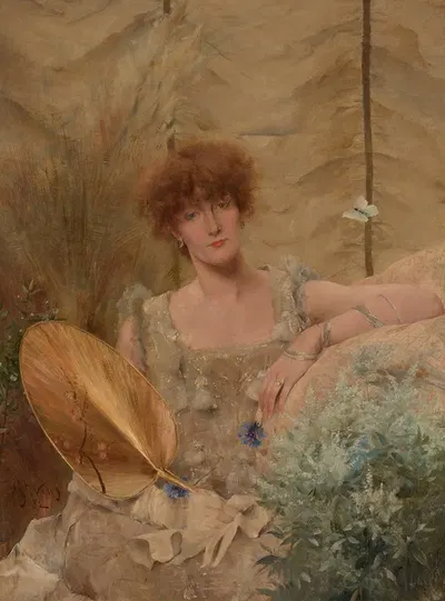 Fedora (Portrait of Sarah Bernhardt) by Alfred Stevens, 1982 — digital art print download