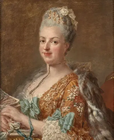 Portrait de Louise Honorine Crozat du Châtel, duchesse de Choiseul by Anna Dorothea Therbusch, 1735-1801 — digital art…