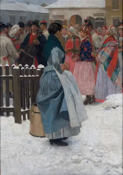 Свадьба приближается by Антоний Пиотровский, 1891 — digital art print download