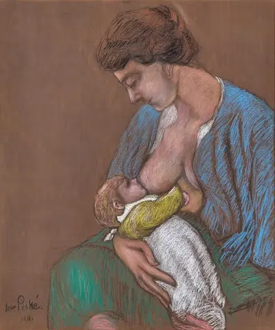 Maternité by Jean Peské, 1911 — digital art print download