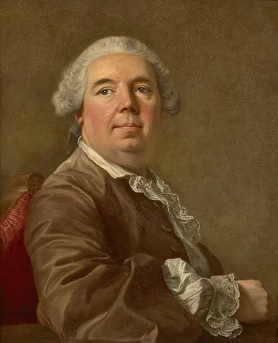 Портрет Франсуа Луи Колена (1699-1760), ответственного за уход за картинами короля by Луи-Мишель Ван Лоо, 1699 -1760 —…