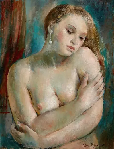 Ню с серьгой by Вера Роклайн — digital art print download