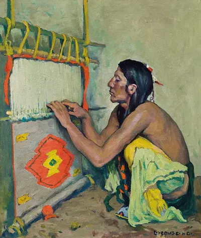 The Weaver by Eanger Irving Couse — digital art print download