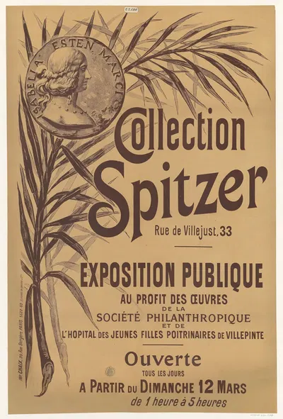 Collection Spitzer, rue de Villejust, 33 by Imp. Chaix, 1893 — digital art print download