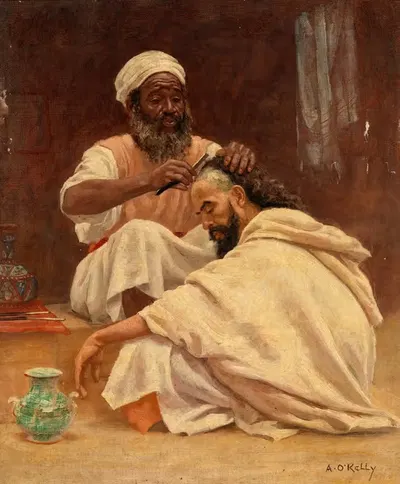 Парикмахер, Марокко by Алойзий О'Келли, c. 1890 — digital art print download