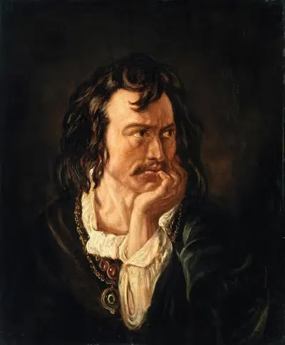 Портрет Эдмунда Кина (1787-1833), актера, в роли Гамлета by Даниэль Макиллис, 1787-1833 — digital art print download