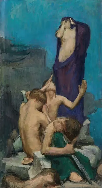 Этюд для 'Созерцания' by Южин Эммануэль Лемерсье — digital art print download
