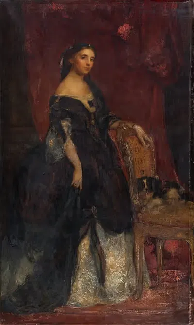 Portrait of Lady Claude Hamilton by James Rannie Swinton, 1860 — digital art print download