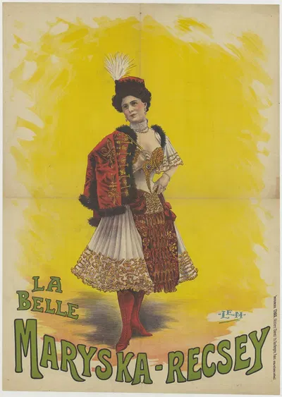 La Belle Maryska-Recsey by Imp. Chaix, 1900 — digital art print download