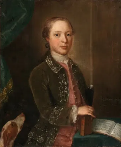 Portrait of a Boy by Jeremiah Barrett, 1761 — digital art print download