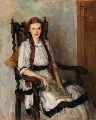 Портрет Мэри Лапсли Гест (урождённой Коги) (1901-1964) by Джон Батлер Йейтс, 1901-1964 — digital art print download