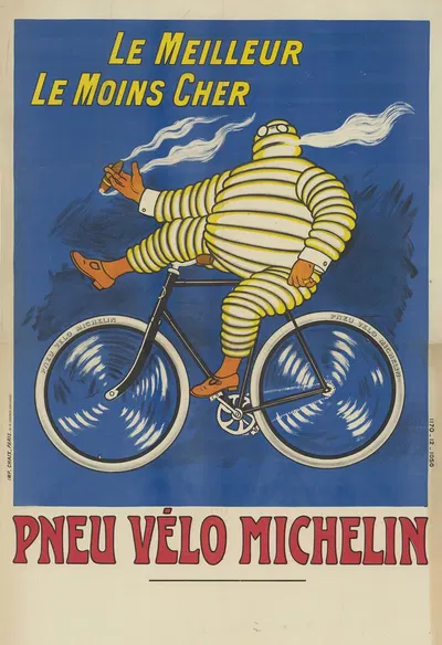 Le Meilleur, le moins cher, pneu vélo Michelin by Imp. Chaix, 1810 — digital art print download
