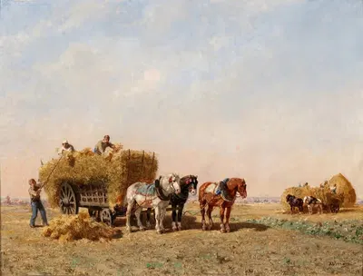 Погрузка кукурузы by Жюль-Жак Вейрассат — digital art print download