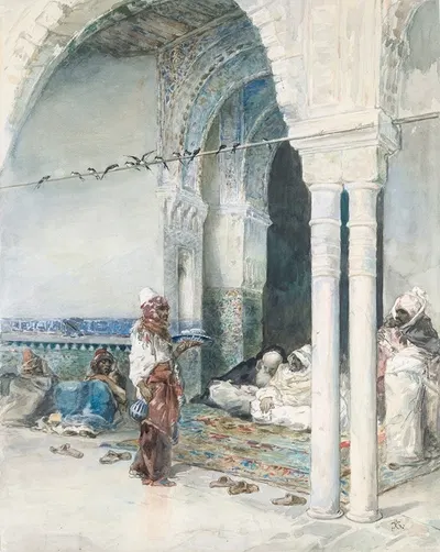 Кафе ласточек by Мариано Фортунь Марсаль, 1866 — digital art print download