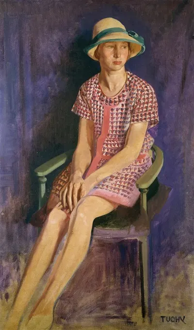 Portrait of Biddy Campbell, Daughter of the 2nd Lord Glenavy by Patrick Joseph Tuohy, 1926 — digital art print download
