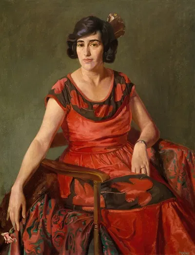 Portrait of Mrs Mabel Noyk by Patrick Joseph Tuohy, 1925 — digital art print download