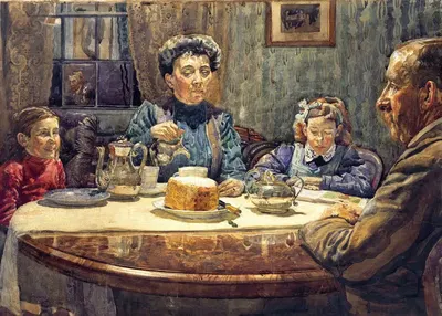Ужин by Патрик Джозеф Туи, c.1912 — digital art print download