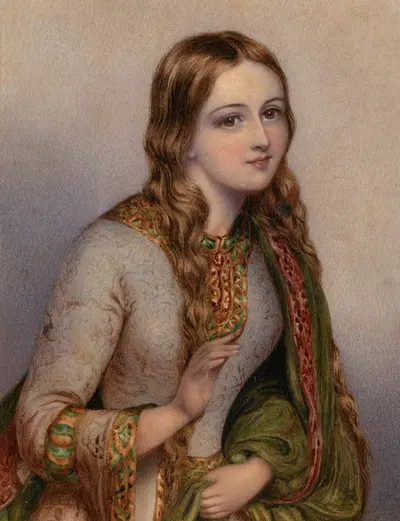 Портрет Элизы О'Нил, (1791-1872) актрисы, в образе Джульетты by Самуэль Ловер, 1791-1872 — digital art print download