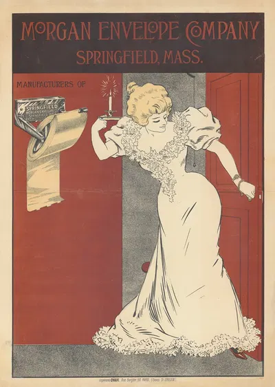Morgan Envelope Company. Springfield, Mass by Imp. Chaix, 1897 — digital art print download
