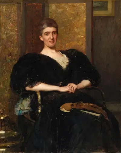 Портрет леди Армстронг (урождённой Феррар) by Уолтер Фредерик Осборн, 1897 — digital art print download