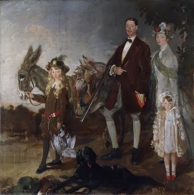 Семья Вере Фостер by Уильям Орпен, 1907 — digital art print download