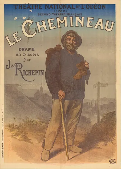Théatre National de l'Odéon (1782), second théatre français. Le Chemineau, drame en 5 actes par Jean Richepin by Imp.…
