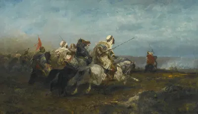 Наступление by Адольф Шрайер — digital art print download