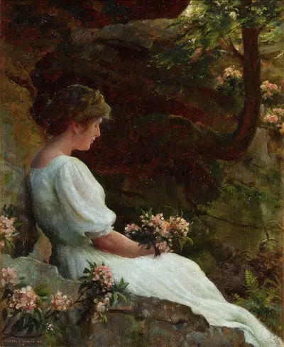 Мечтательное мышление by Чарльз Кортни Карран, 1913 — digital art print download