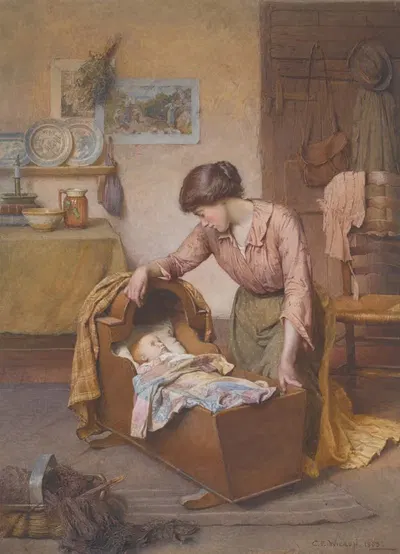 Twixt Sleep and Waking by Charles Edward Wilson, 1903 — digital art print download