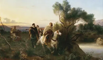 Арабские разведчики by Анри Феликс Эммануэль Филиппо, 1866 — digital art print download