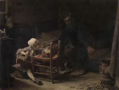Нищета by Франсуа Тевено, 1883 — digital art print download