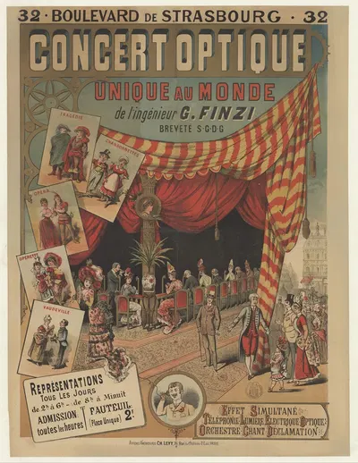 Concert optique unique au monde de l'ingénieur G. Finzi. Représentations tous les jours by Imp. Charles Lévy, 1882-1888 —…