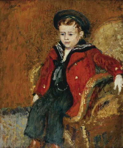 Portrait d'un jeune garçon by Georges Lemmen, 1909 — digital art print download