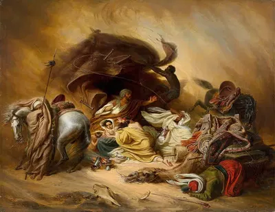 Самум в пустыне by Иоганн Германн Кретцшмер — digital art print download