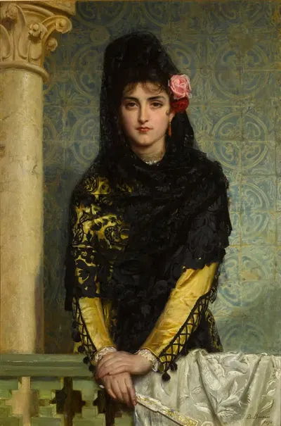 La Senorita by John Bagnold Burgess, 1878 — digital art print download