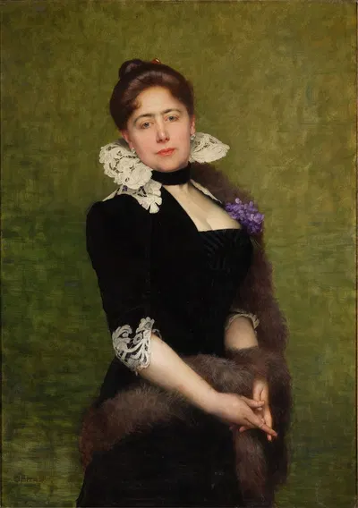 Portrait of a Lady by Jules Joseph Lefebvre — digital art print download