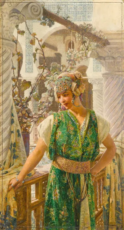 Алжирская невеста by Луи Огюст Жирардо, 1926 — digital art print download