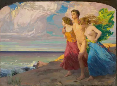 Весенний шторм by Людвиг фон Хофман, 1894-1895 — digital art print download