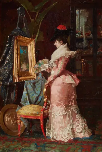 Проницательный покупатель by Луис Альварес Каталя, 1885 — digital art print download