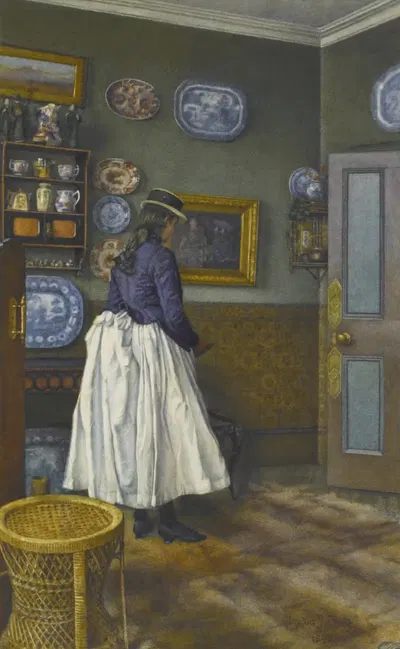 Ожидание by Лидия Джемима Прайс, 1890 — digital art print download