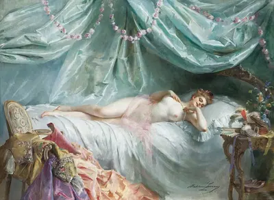 Сон Манон by Мадлен-Жанна Лемер — digital art print download