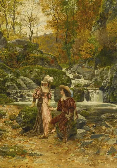 Au bord du Sichon by Marie-François Firmin-Girard, 1878 — digital art print download