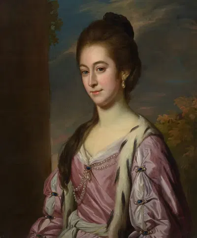 Portrait of Jane Cressett Pelham (1740-1820), née Hardinge by Nathaniel Dance Holland, 1740-1820 — digital art print download