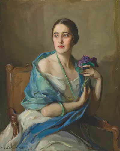 Портрет дамы by Филипп Алексис де Ласло, 1926 — digital art print download