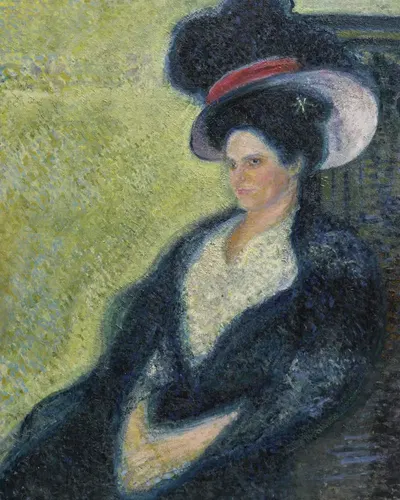 Dame mit Federhut by Richard Gerstl — digital art print download
