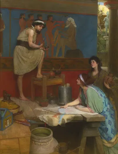 Friendly Critics by Stuart G. Davis, 1897 — digital art print download