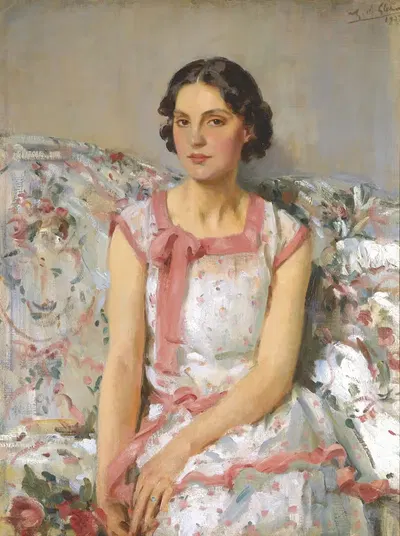 Портрет Клэр Коллинз by Уилфрид Габриэль де Глен, 1927 — digital art print download