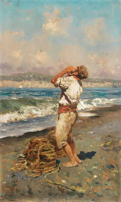 Рыбак by Антонино Лето — digital art print download
