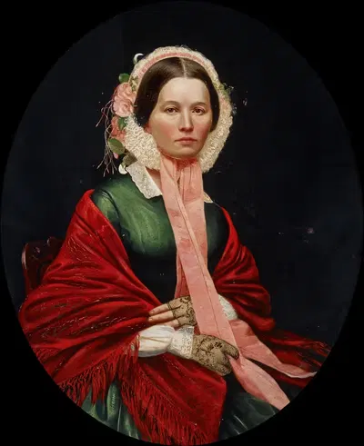 Portrait of Ellen Houser Hays by Barton Stone Hays — digital art print download