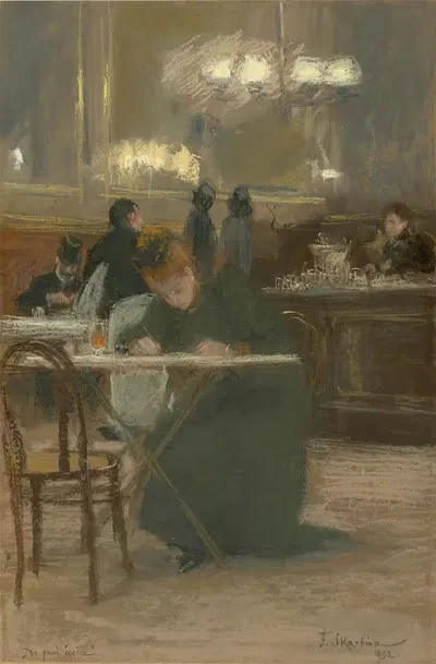 О чем писать by Франц Скарбина, 1892 — digital art print download